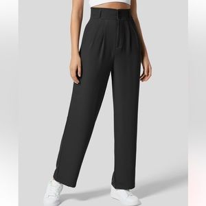 Halara High Waisted Wide Leg Pocketed Pants Size M (8-10) Petite